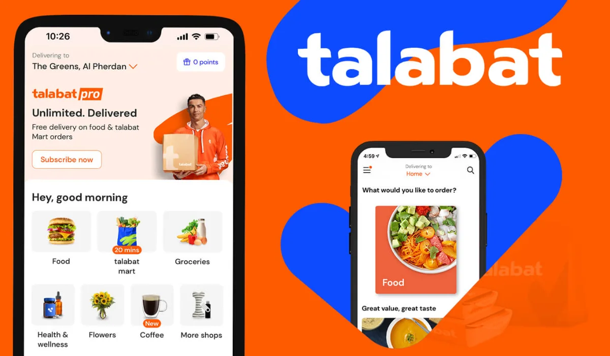 온라인 음식 주문을 위한 Talabat 앱