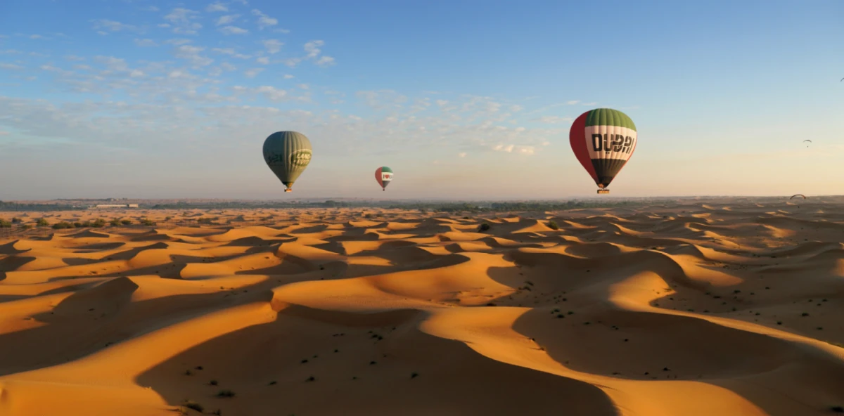 The best time for hot air balloon tours in Dubai
