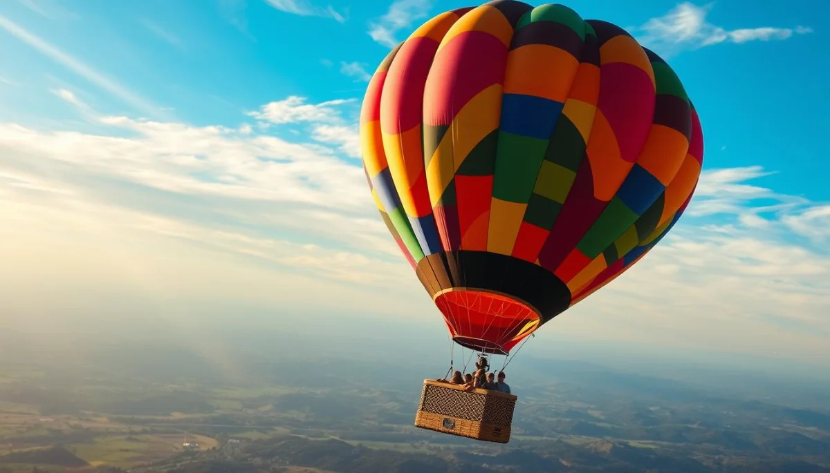 Balloon ride for photography and filming