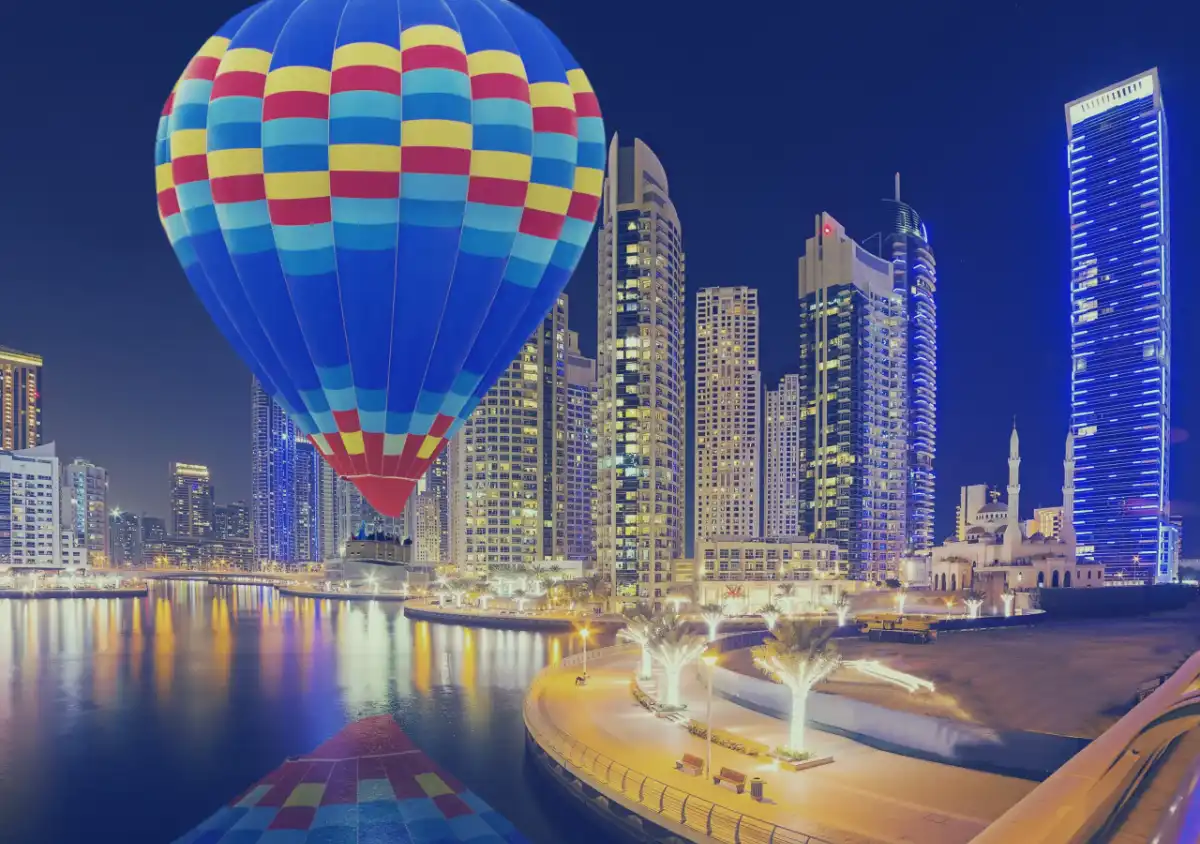 Experience of travelers from the hot air balloon tour in Dubai